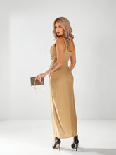 Lade das Bild in den Galerie-Viewer, Glamouröses Glitzerkleid in Gold