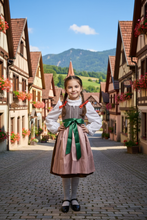 Lade das Bild in den Galerie-Viewer, Traditionelles Kinder-Dirndl im alpinen Stil
