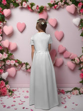 Lade das Bild in den Galerie-Viewer, Kommunionkleid Mädchen Weiß | Elegantes Erstkommunion Kleid