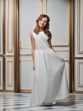 Lade das Bild in den Galerie-Viewer, Mädchenkleid in Ivory mit Bolero • Festliches Kleid • Erstkommunion • Taufe • Blumenmädchenkleid