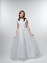 Lade das Bild in den Galerie-Viewer, Kommunionkleid mit einem Oberteil aus Spitze