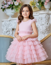 Lade das Bild in den Galerie-Viewer, Elegantes Mädchenkleid aus Tüll – individuell nach Wunsch gefertigt
