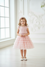 Lade das Bild in den Galerie-Viewer, Elegantes Mädchenkleid aus Tüll – individuell nach Wunsch gefertigt
