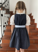 Lade das Bild in den Galerie-Viewer, Traditionelles Dirndl Kinderkleid in Blau
