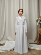 Lade das Bild in den Galerie-Viewer, Kommunionkleid in weiß mit Bolero 

