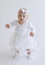 Lade das Bild in den Galerie-Viewer, Jacquard-bolero in weiss
